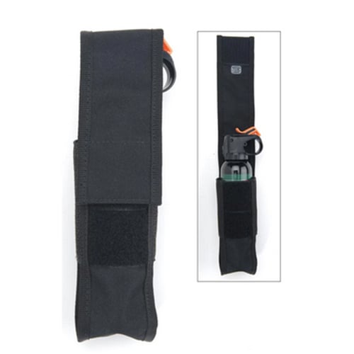 BEAR SPRAY HOLSTER FITS BOTH UNITSBear Spray Holster Lightweight holster is perfect for carrying your Bear PepperMace - Made of durable nylon, it fits most belts and features a long cover flap and double wide Velcro-like areaand double wide Velcro-like area